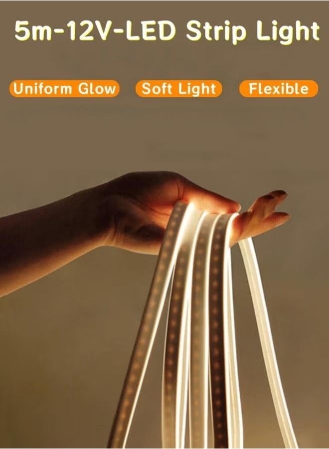 Home Decor Led 5M LED Light Strip,Outdoor IP65 Waterproof, Flexible DIY Design,Ideal for TV Backlighting, Gaming Room, Bedroom, and Indoor Decor Lengths - Image 2