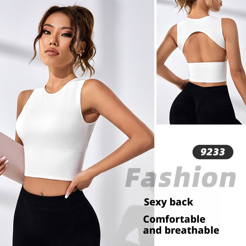 Women's Seamless Yoga Vest Top - Image 3