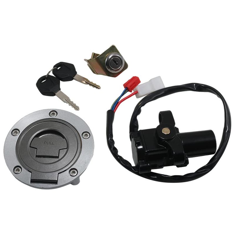 Dobest Motorcycle Ignition Switch Lock Key Fuel Gas Cap Key Set for Yamaha MT01, YZF R1, and YZF R6 - Image 1