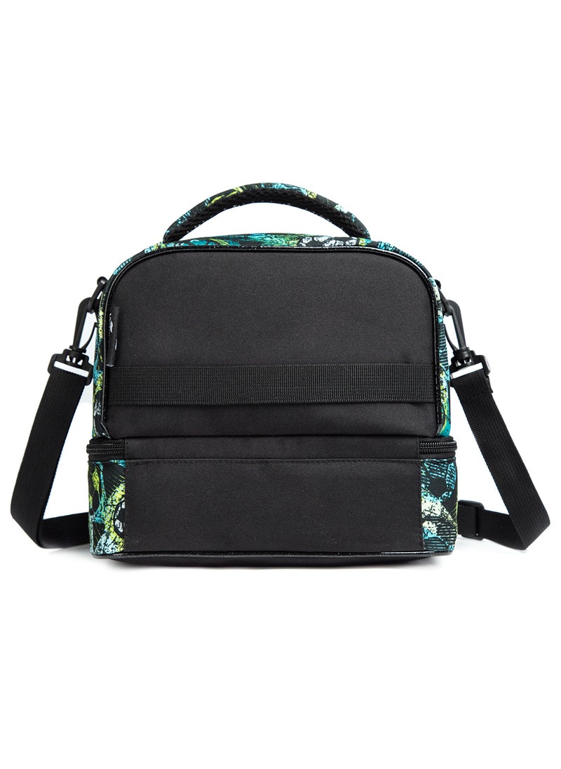 Eazy Kids Bottle, Lunch Bag, Detachable And Adjustable Shoulder Strap - Football Green  - Image 5