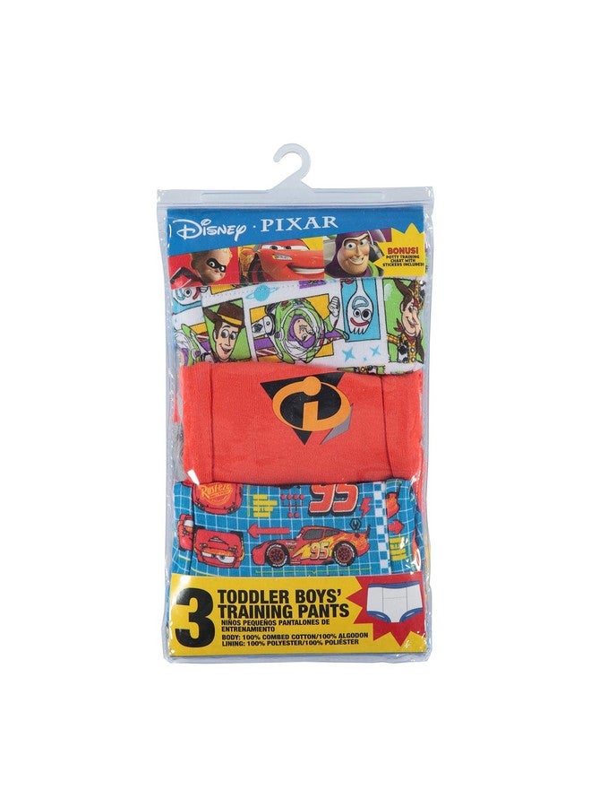 Disney Toddler Boys' 3 Pack Training Pant, Assorted, 3T - Image 3
