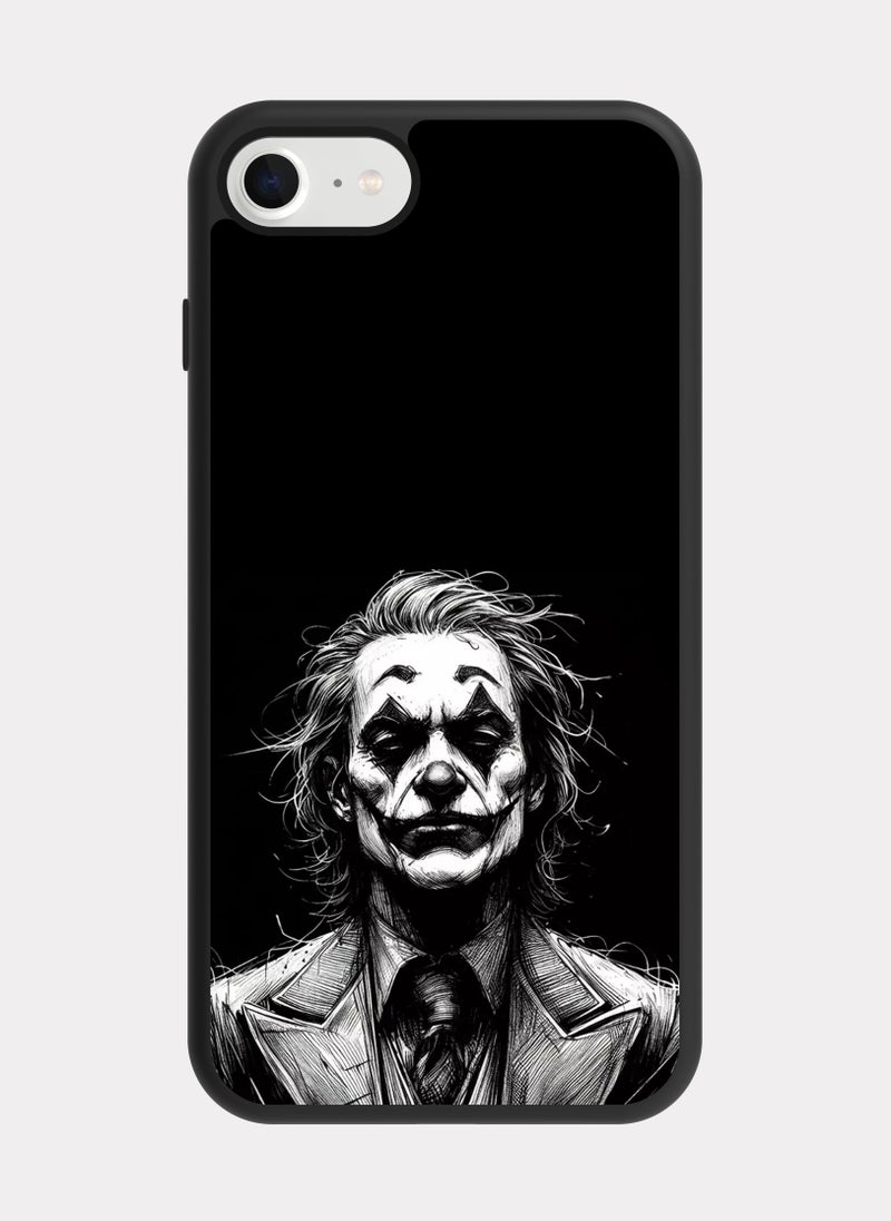 بكسلات كفر ايفون 7 الجوكر ابيض و اسود - Image 1