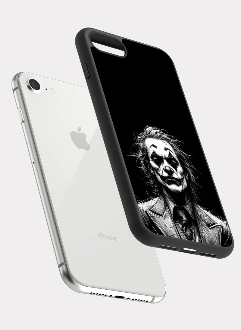 بكسلات كفر ايفون 7 الجوكر ابيض و اسود - Image 2