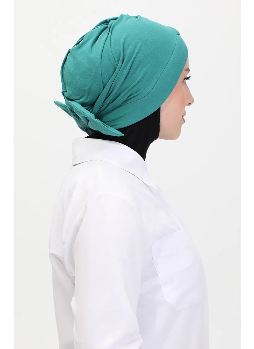 Sefa Merve Combed Cotton Outer Bonnet 1248-20 Mint Green