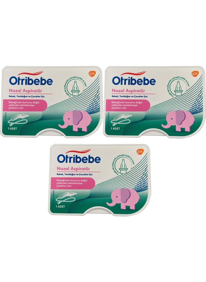 Otribebe Soft Tip Nasal Aspirator 3 Pieces 