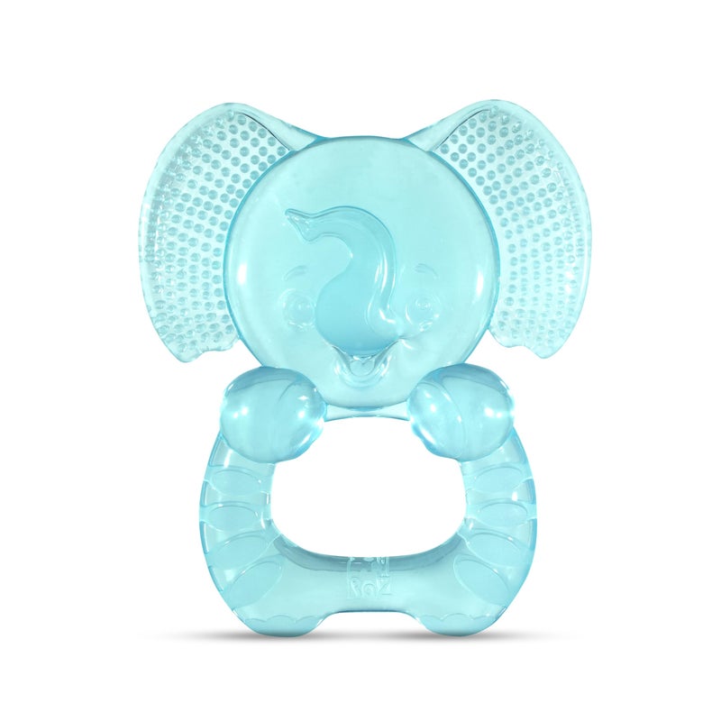 RaZbaby Elfy-Yummy Teether: Teething Relief Toy - Elephant Design, Medical Grade Silicone with Ultra Soft Bristle to Soothe Teething Discomfort Perfect Teething Toy for Babies 3m+ - Image 1