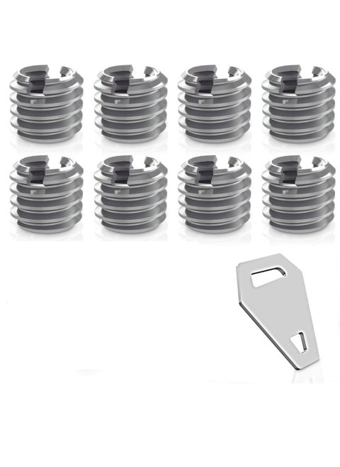 3/8" to 1/4" Bushing Convert Screw Adapter Tripod Ballhead Reducer, 1/4" to 3/8" Camera Convert Screw Adapter Mount for Tripod, Monopod, Ballhead, Video Light Stand & DSLR SLR cameras, Stainless Steel