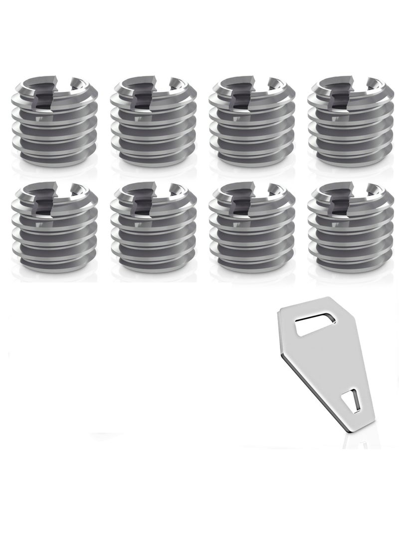 Excefore 3/8" to 1/4" Bushing Convert Screw Adapter Tripod Ballhead Reducer, 1/4" to 3/8" Camera Convert Screw Adapter Mount for Tripod, Monopod, Ballhead, Video Light Stand & DSLR SLR cameras, Stainless Steel  - Image 1