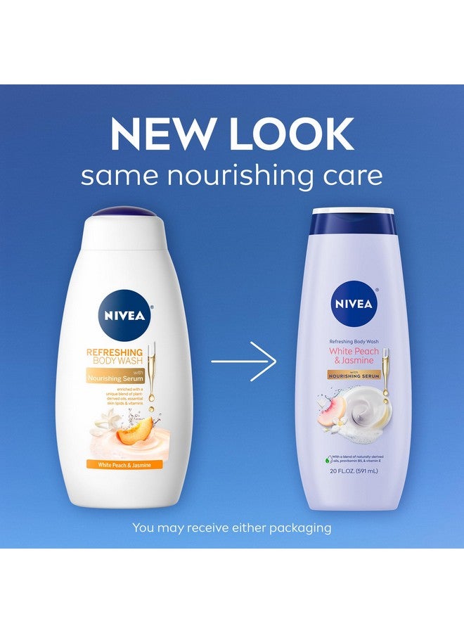 نيفيا غسول الجسم نيفيا بالخوخ الأبيض والياسمين مع سيروم مغذي، 20 أونصة سائلة - Image 2