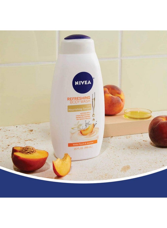 نيفيا غسول الجسم نيفيا بالخوخ الأبيض والياسمين مع سيروم مغذي، 20 أونصة سائلة - Image 4
