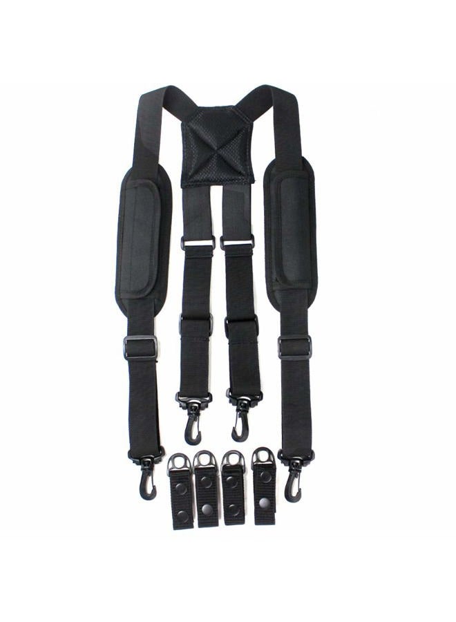 MELOTOUGH Melo Tough Police Duty Belt Suspenders Tactical Suspenders Harness Suspenders (Round) - Image 1
