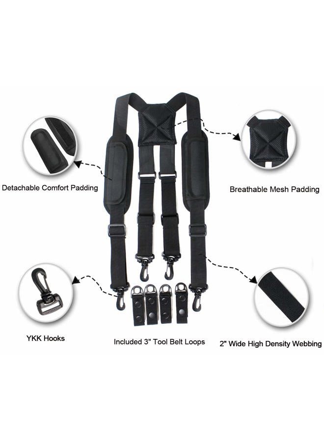MELOTOUGH Melo Tough Police Duty Belt Suspenders Tactical Suspenders Harness Suspenders (Round) - Image 2