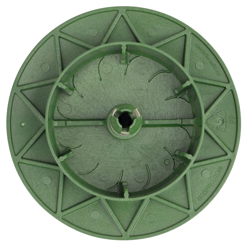 NDS مُصدِر تصريف المياه القابل للظهور NDS 430 مع كوع ومحول لأنابيب التصريف 3 بوصة و 4 بوصة، يعمل مع أنظمة التصريف بما في ذلك أحواض التجميع، بلاستيك أخضر - Image 3