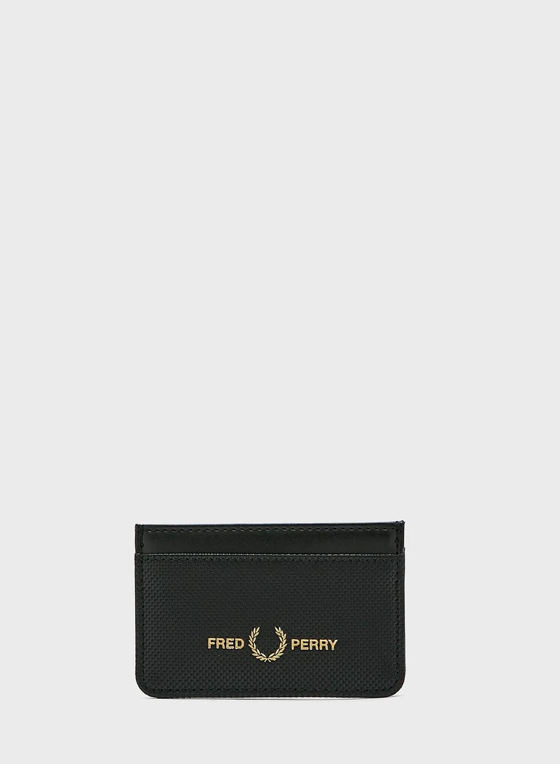 FRED PERRY Pique Textured Pu Card Holder