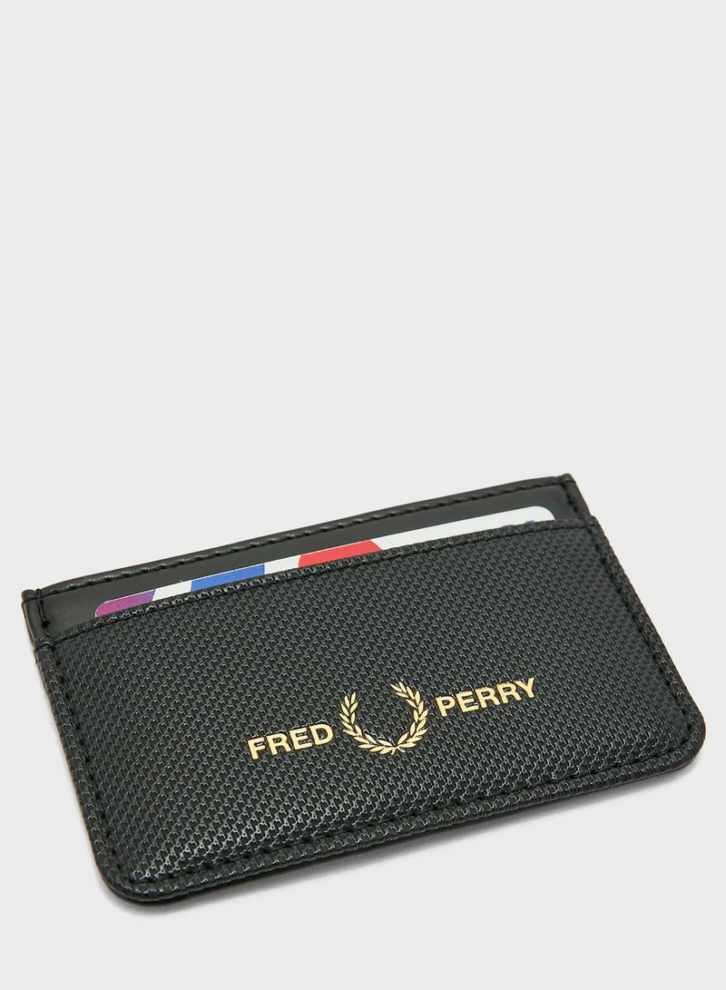 FRED PERRY Pique Textured Pu Card Holder