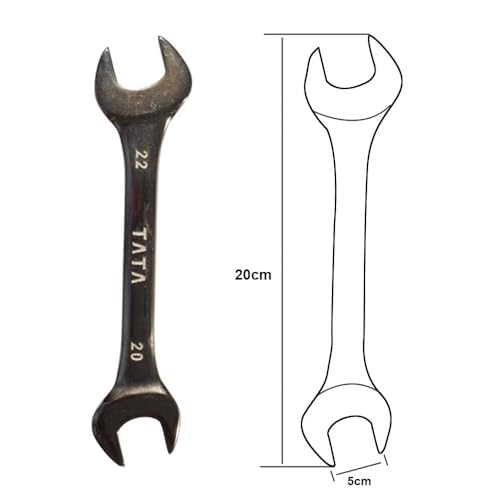 AGRICO TATA Double Sided Open End Wrench Spanner Set 6 To 20 mm (Silver) - Image 3