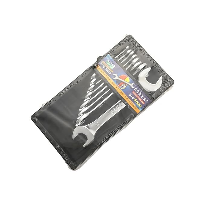 AGRICO TATA Double Sided Open End Wrench Spanner Set 6 To 20 mm (Silver) - Image 5