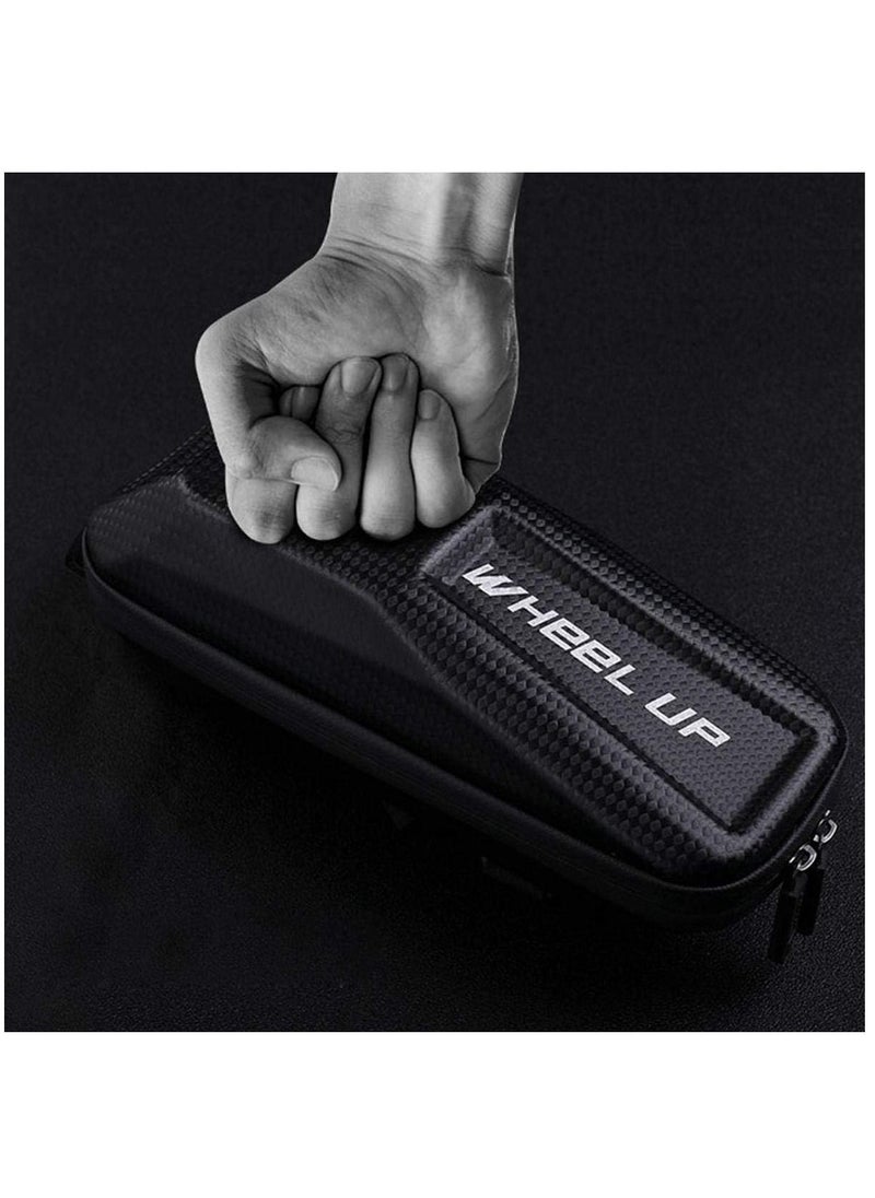 wheel up - Mountain Bike Frame Bag, Womdee Bicycles Top Tube Bag with Waterproof and Stable, Road Bicycle Storage Bag for Cell Phone and Professional Cycling Accessories - Image 1