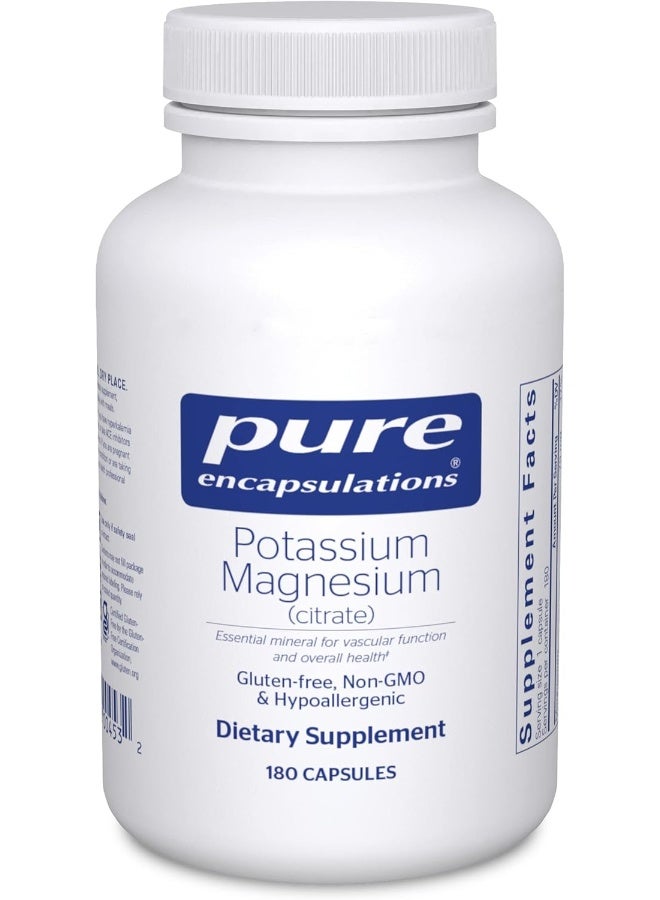 Pure Encapsulations بوتاسيوم مغنيسيوم (سترات) 180 كبسولة نباتية - Image 1