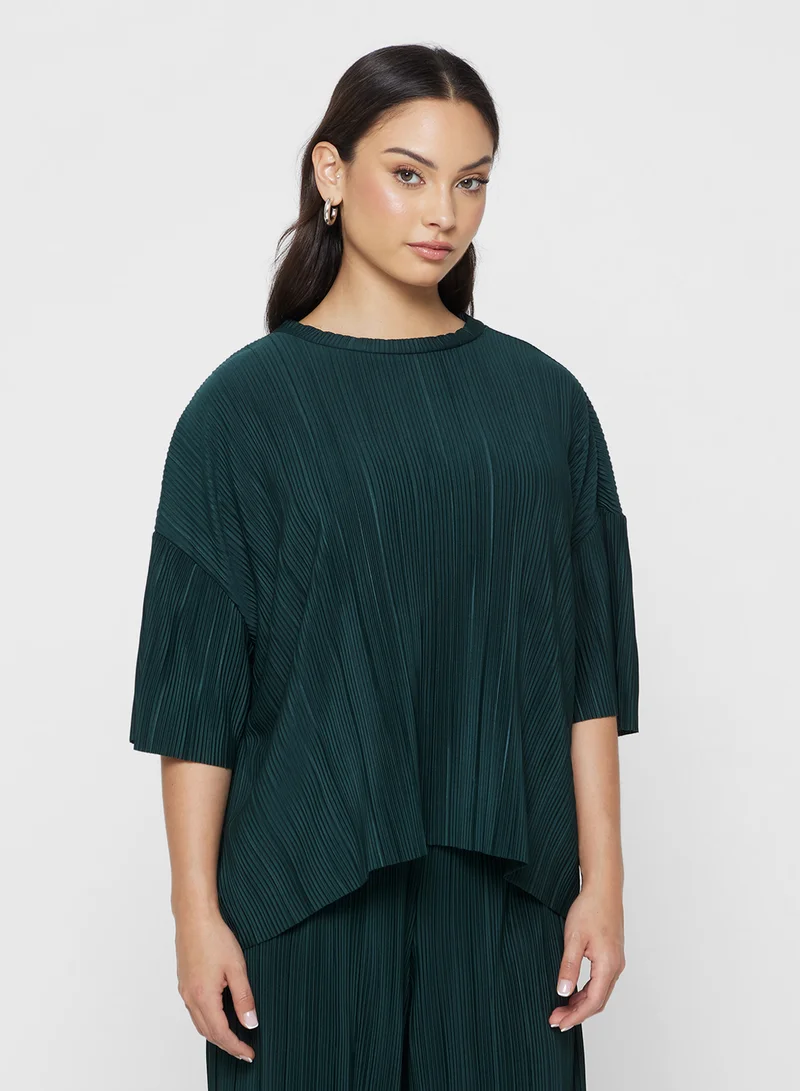 ONLY Short sleeve PLISSE Top