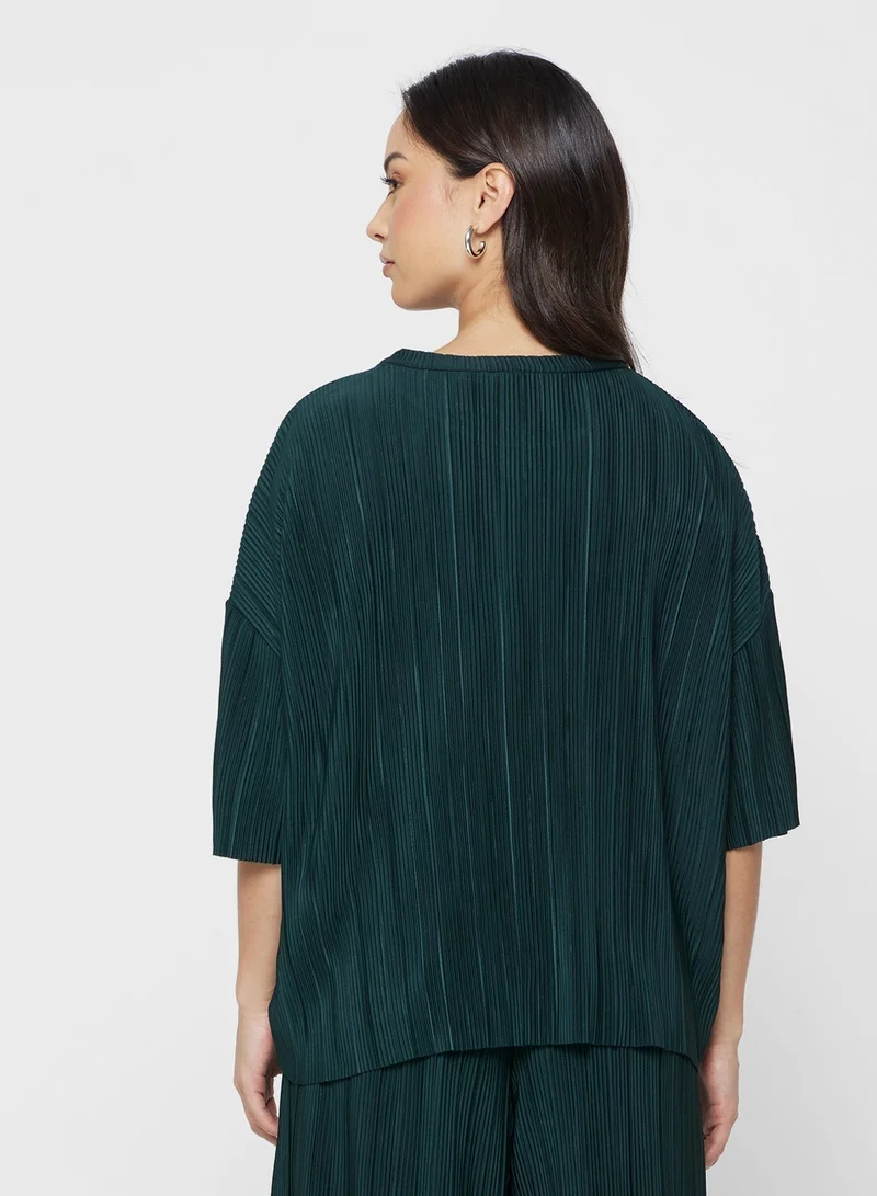 ONLY Short sleeve PLISSE Top