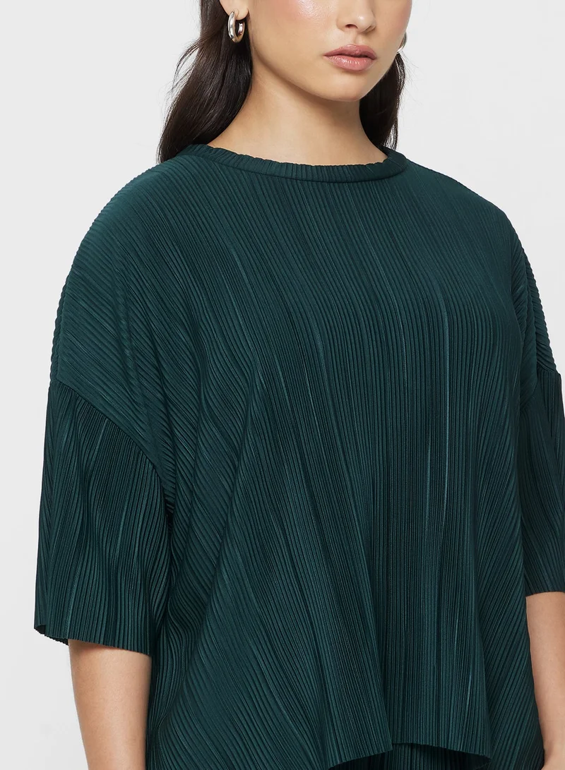 ONLY  Short sleeve PLISSE Top for Women | Best Price UAE