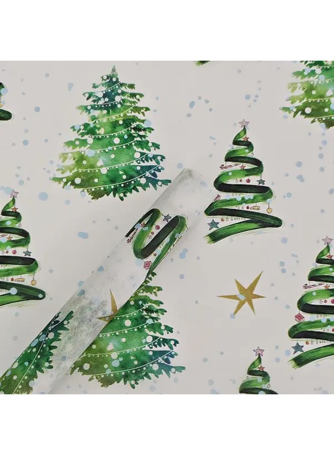 25 Sheets Christmas Tree With Lights Gift Wrapping Paper For Wedding Christmas Birthday Bouquet Packaging - Image 5