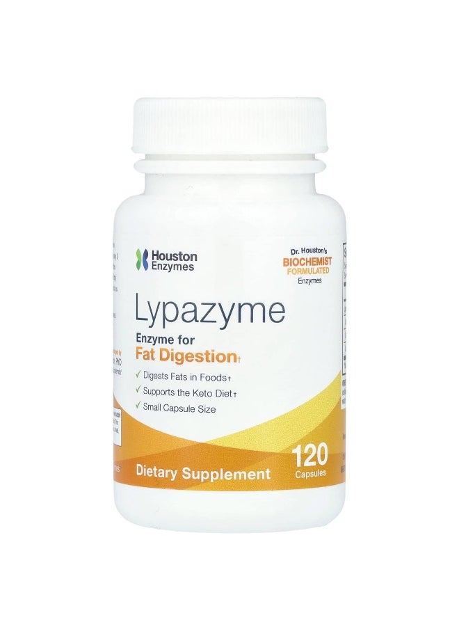 Houston Enzymes Houston Enzymes, Lypazyme, 120 Capsules  - Image 1