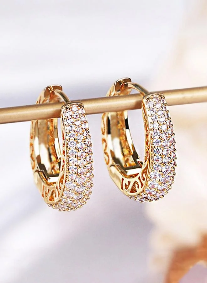 تايك تو Embellished Hoop Earrings