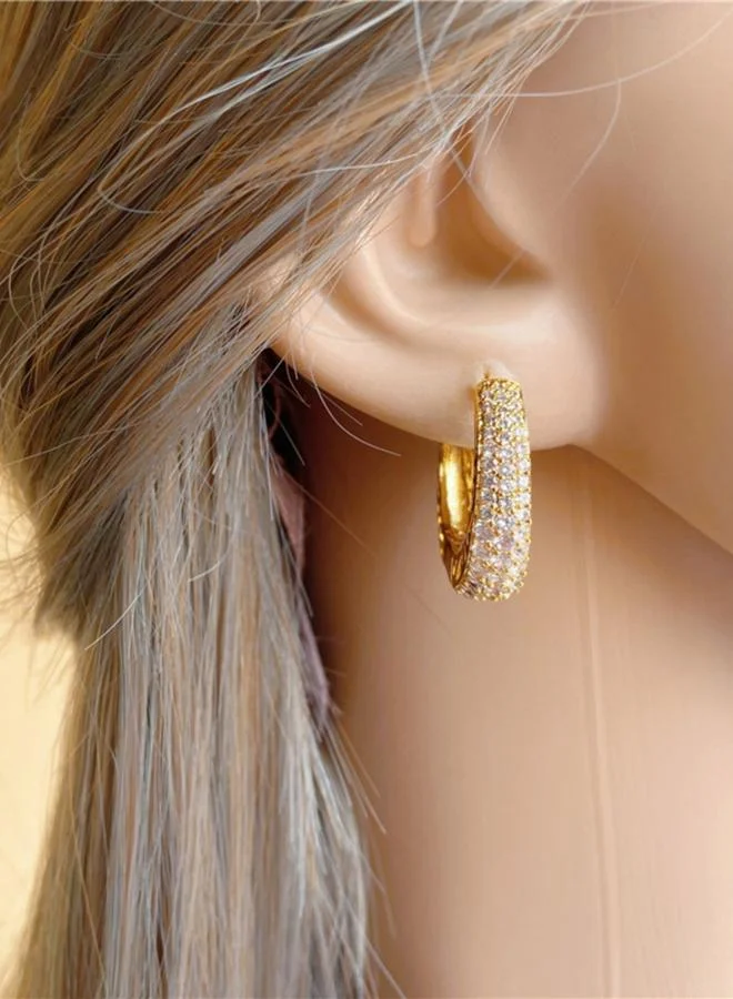 تايك تو Embellished Hoop Earrings