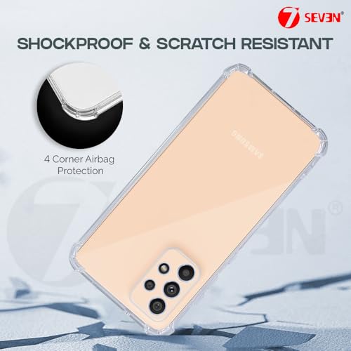 7-Seven 7SEVEN® Back Cover for Samsung Galaxy A53 5G Transparent Mobile Back Case Shock Proof Design Camera Edges Protection Crystal Clear Phone Case Silicon Soft TPU and Flexible Bumper Phone Cover - Image 5