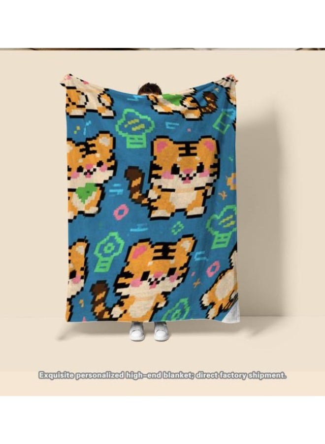 general Flannel thin blanket (warm and comfortable, suitable for sleep, gaming, dust removal and sandproof) 150cm*200cm - 242 - Image 3