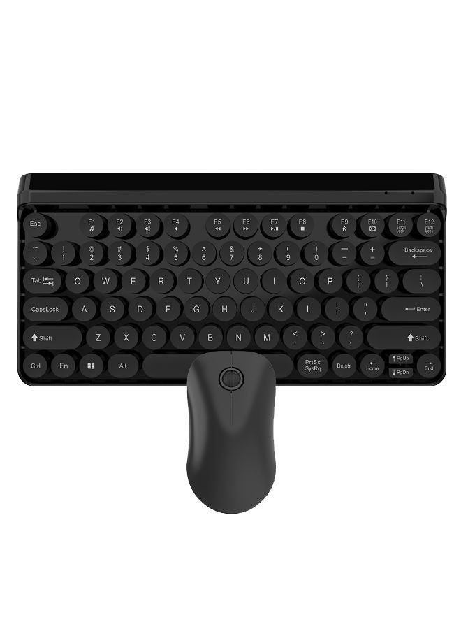 NIBEMINENT 2.4G USB Interface Wireless Keyboard And Mouse Set Black 