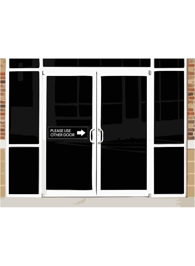 BPA® Please Use Other Door Sticker Vinyl Decal Stickers office sign 2 pack Set - Self Adhesive Business Signs, door sign Peel & Stick exit sign for Offices, Stores, Businesses and Shops. - Image 4