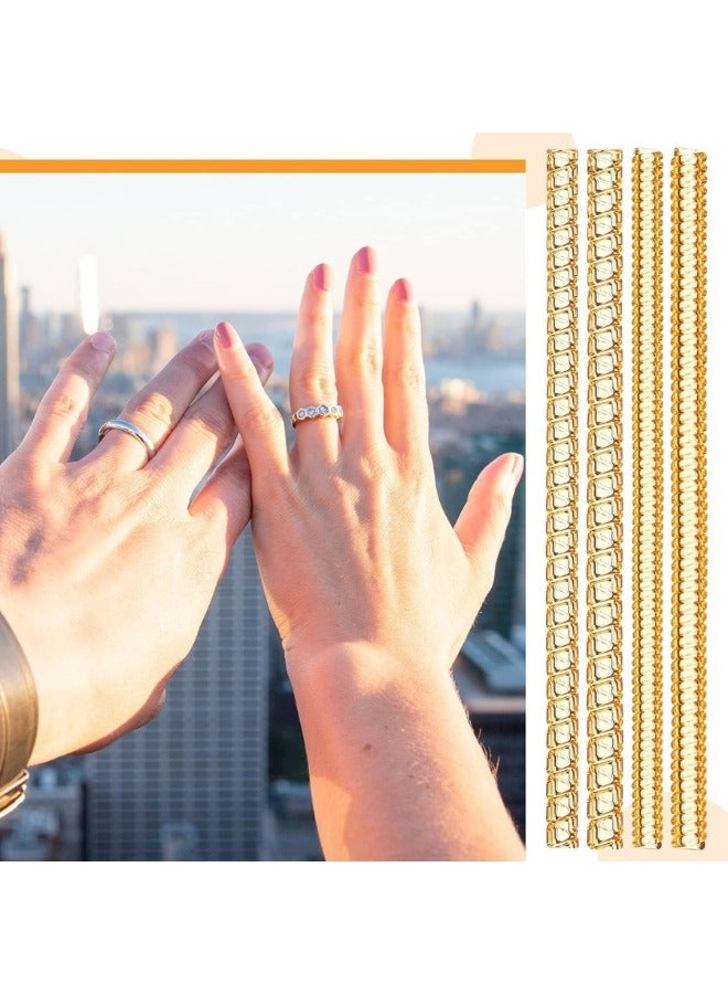 مجموعة مكونة من 4 قطع لضبط حجم خاتم السيليكون بمقاسات مختلفة (ذهبى) - Image 5