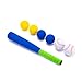 CeleMoon 165 Inch Mini Size Soft Kids Foam Baseball Bat Toy Set with 6 Balls Gift for Toddler Age 3 Years Old Indoor Outdoor Sport T Ball Bat Playing Sport Game Blue - Image 2