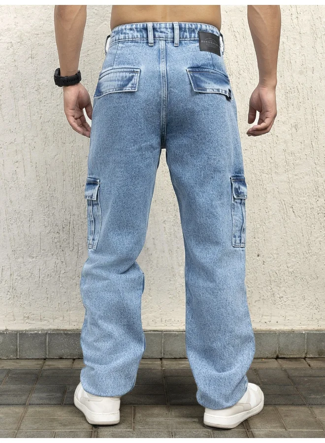 Hubberholme Men Indigo Jeans - Straight Fit for Sleek and Comfortable Wear