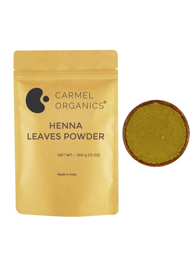 CARMEL ORGANICS - Henna Leaves Powder (340 Grams) For Hair Color| No Added Color & Preservatives | Marudhani Podi/Mardhani Podi/Mehandi | Lawsonia Inermis - Image 1