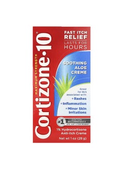 Cortizone 10 Cortizone 10, Maximum Strength, Soothing Aloe Creme, 1 oz (28 g)  - Image 1