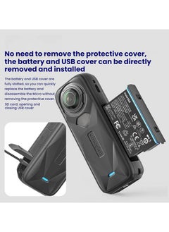 General Customised for Insta360 X5! Silicone Case + Lens Cap Combo, All Round Drop & Scratch Resistant Sports Camera Accessory  - Image 4
