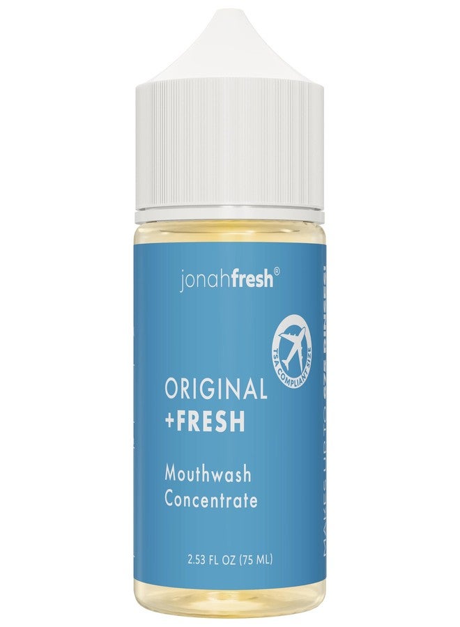 jonahfresh غسول فم مركز طبيعي بالكامل من جوناه فريش | خالٍ من كبريتات لوريل الصوديوم | خالٍ من البولي إيثيلين جلايكول | معتمد كمنتج آمن (مركز أصلي، عبوة واحدة (إجمالي 2.53 أونصة سائلة، تكفي لتحضير 224 أونصة سائلة) - Image 1