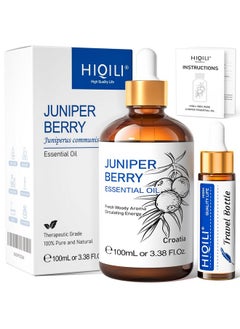 HIQILI Juniper Berry Essential Oil,100% Pure Natural Undiluted Premium 3.38 Fl Oz  - Image 1