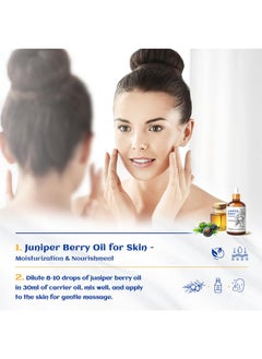 HIQILI Juniper Berry Essential Oil,100% Pure Natural Undiluted Premium 3.38 Fl Oz  - Image 3