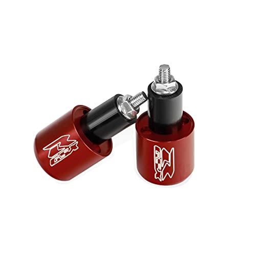 BarBaren CNC Bar ends Handlebar Grip End Caps For GSX-R600 1999-2021 GSX-R750 2000-2021 GSX-R1000 2001-2016 Red - Image 3