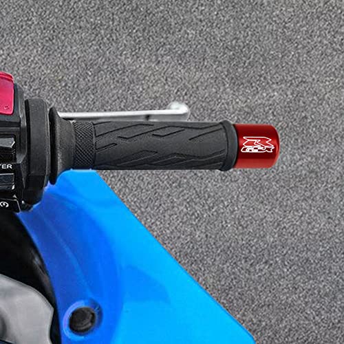 BarBaren CNC Bar ends Handlebar Grip End Caps For GSX-R600 1999-2021 GSX-R750 2000-2021 GSX-R1000 2001-2016 Red - Image 2