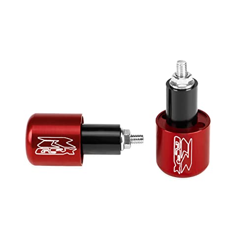 BarBaren CNC Bar ends Handlebar Grip End Caps For GSX-R600 1999-2021 GSX-R750 2000-2021 GSX-R1000 2001-2016 Red - Image 1
