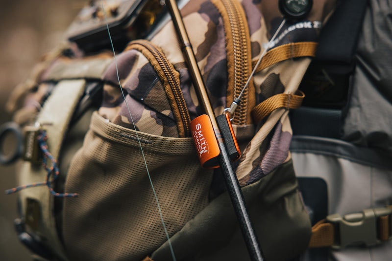 Smith Creek Rod Clip, Wearable Fishing Rod Holder, Burnt Orange - Image 4