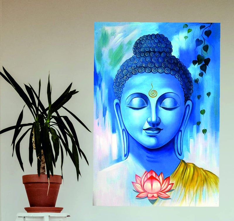 Decals Creation Gautam Buddha Vinyl Wall Poster for Living Room/Bedroom/Office (Desg_03) - Image 2