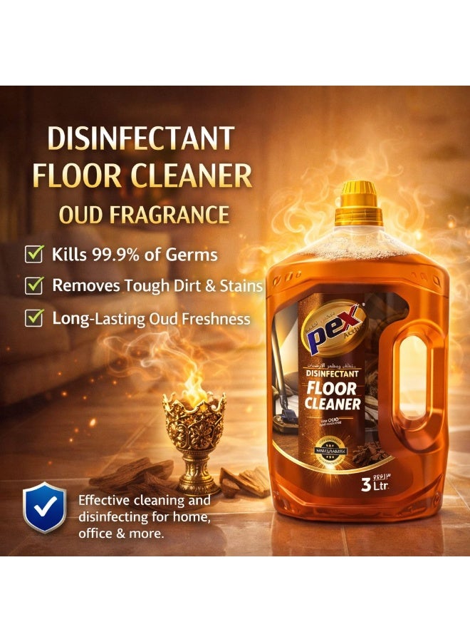 Pex Active Disinfectant Floor Cleaner – Oud 3 Litre - Image 2