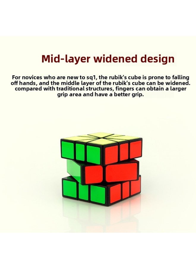 Yongjun Guanlong SQ-1 Rubik's Cube Special-shaped Third-order Rubik's Cube Toy Racing Smooth Children's Toy YJ8326-Color:YJ8326-5 Crown Dragon SQ1 [black]]  - Image 4